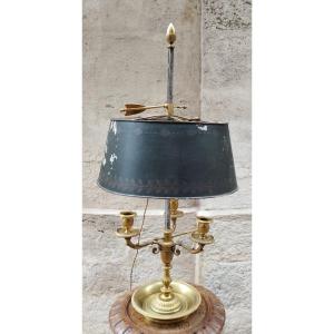 Bouillotte Lamp In Bronze Restoration Period