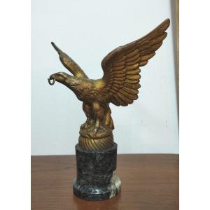 19th Century Bronze Pocket Watch Holder Eagle