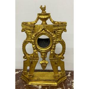 19th Century Gilded Wooden Watch Holder