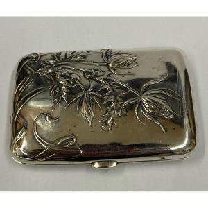 Art Nouveau Silver Cigarette Case 