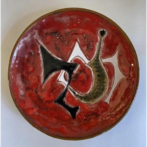 Ceramic Plate By Jean Jaffeux