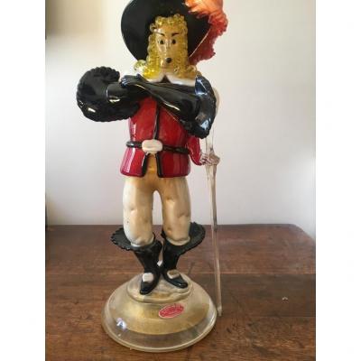  Murano Glass Musketeer