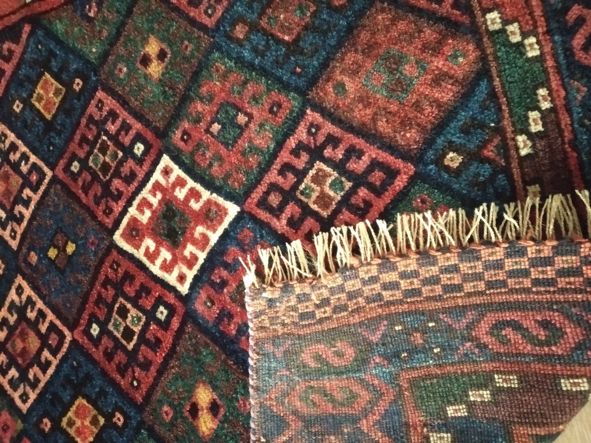 Old Carpet "jaff" 81cmx87cm-photo-2