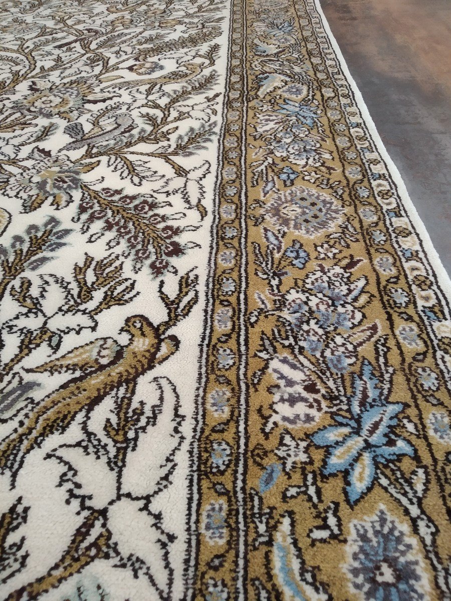 Persian Carpet "ghom" 220cmx138cm-photo-3