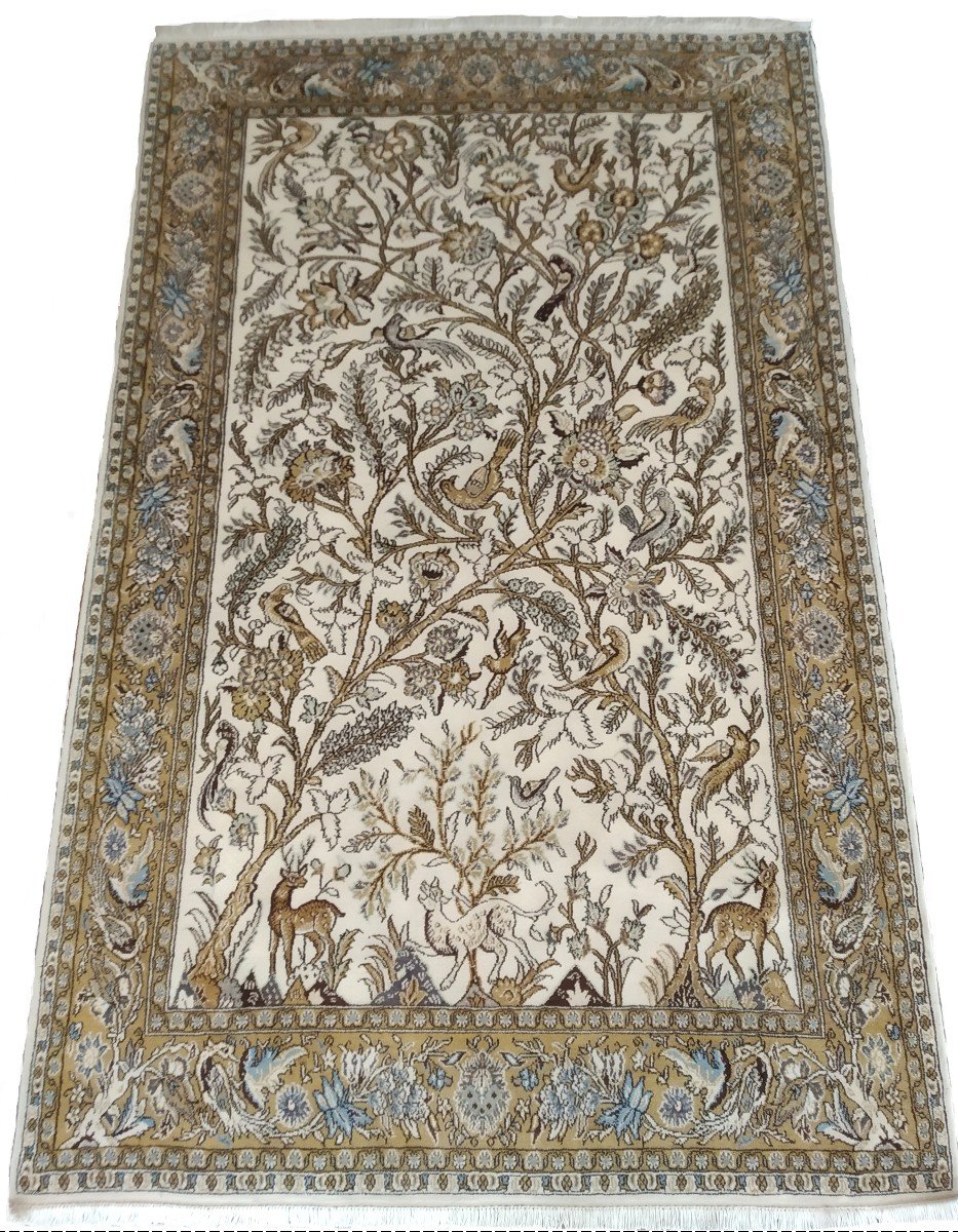 Persian Carpet "ghom" 220cmx138cm