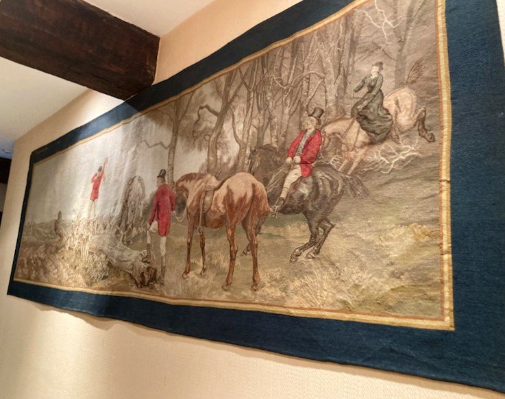 English Tapestry, Hunting Scene 335cmx108cm