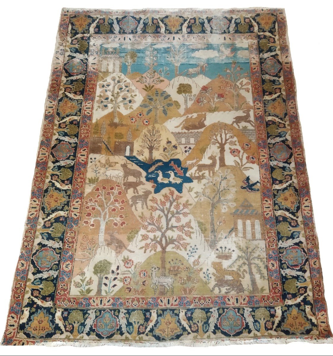 Tapis Persan "tabriz" 176cm X 134cm