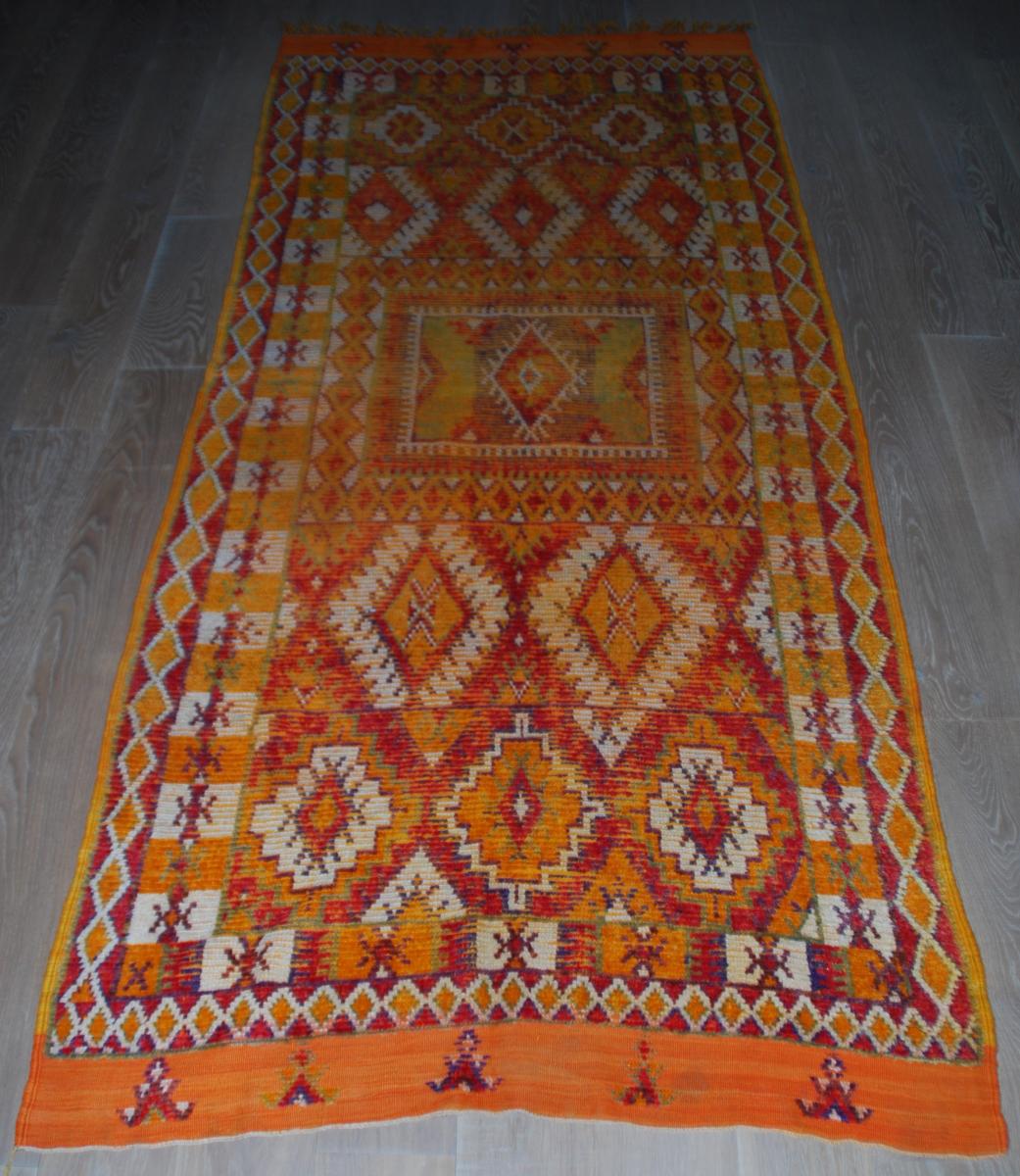 Tapis Ancien Marocain 282cmx126cm-photo-2