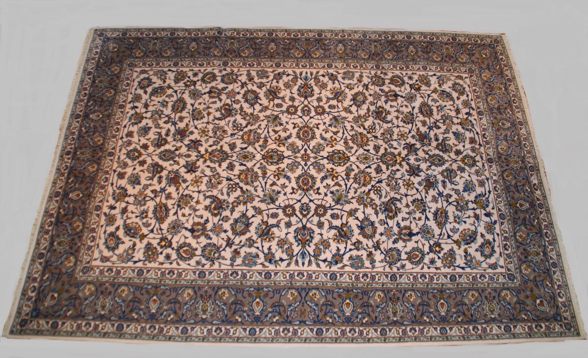 tapis ancien "Kachan" 339cmX242cm