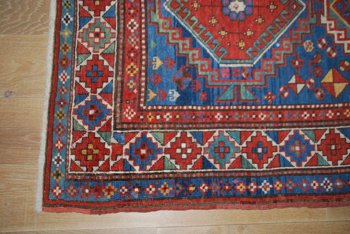 Tapis ancien"Kazak"212cmX122cm-photo-3