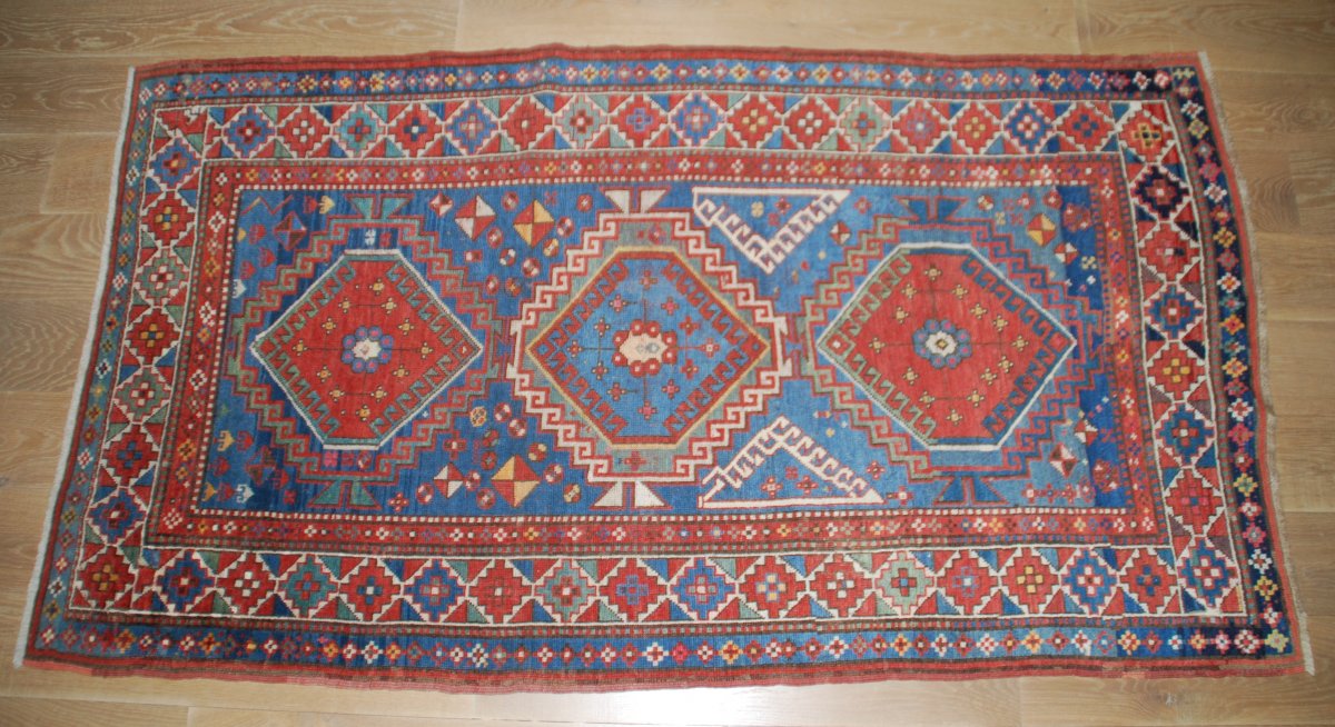 Tapis ancien"Kazak"212cmX122cm