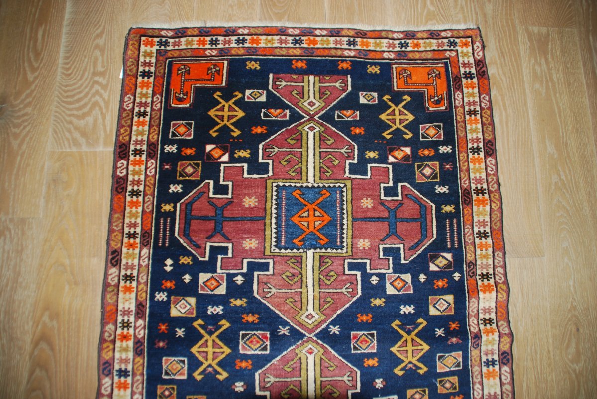 Old Carpet "kazak" 145cmx98cm-photo-3