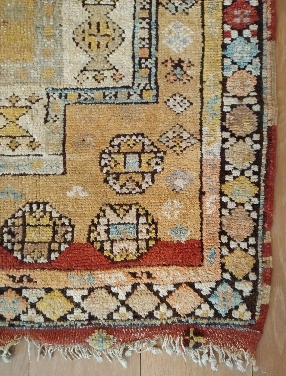 Old Carpet "bergamo" 126cmx106cm-photo-2