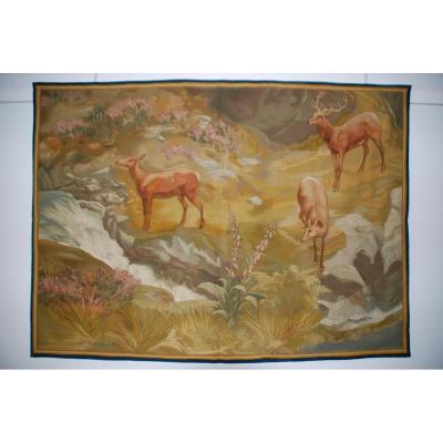 English Tapestry Signed "je Hodgson" 215cmx157cm