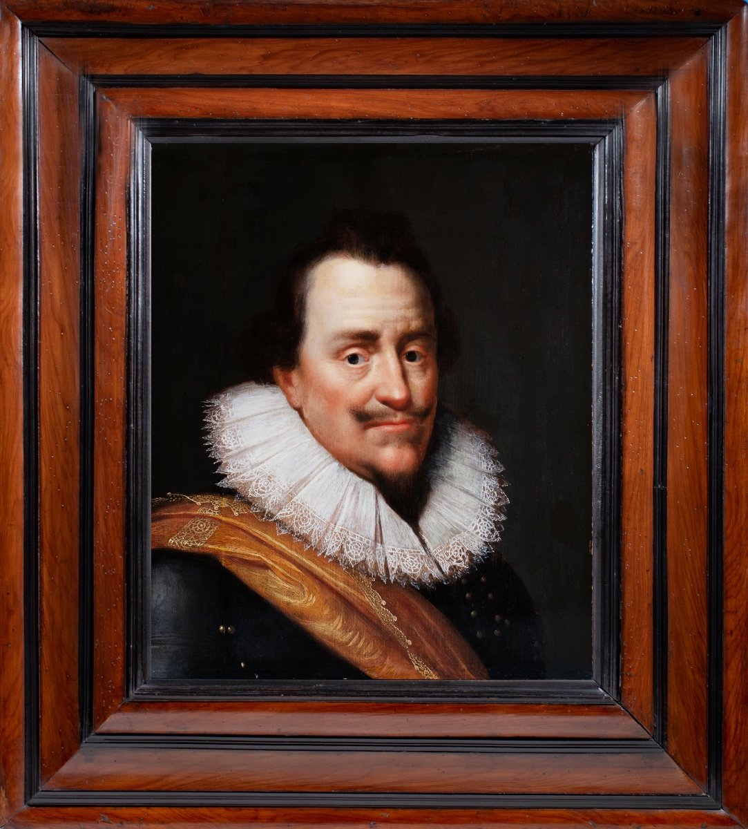 Portrait Of Ernest Casimir Of Nassau -dietz. Michiel Janz. Van Miereveld (1567-1641) Attributed