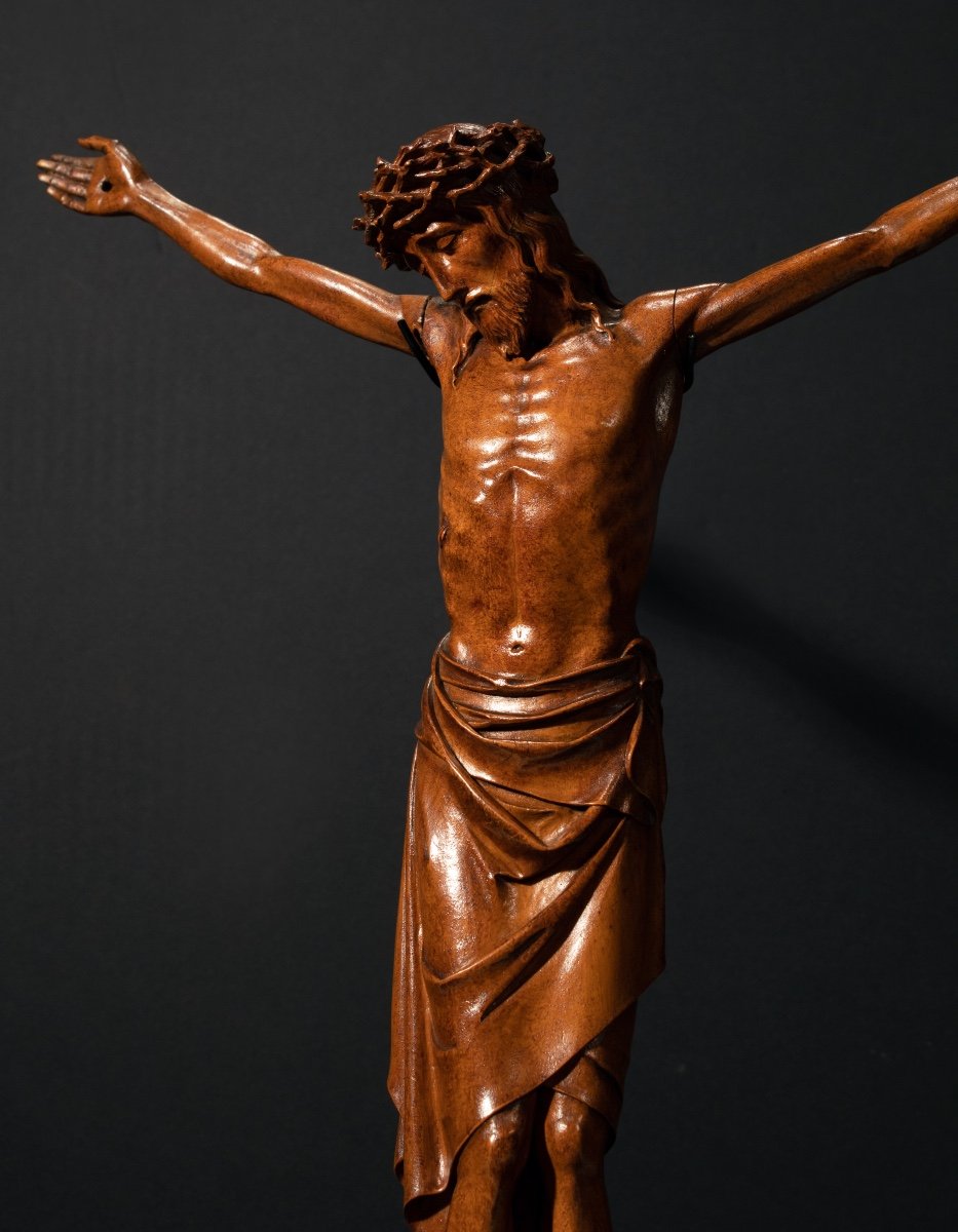 Christ In Carved Boxwood – Eastern France Or Germanic Country 18th Century-photo-3