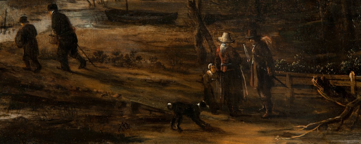 Landscape In The Moonlight Animated Characters. Aert Van Der Neer (1603-1677)-photo-3