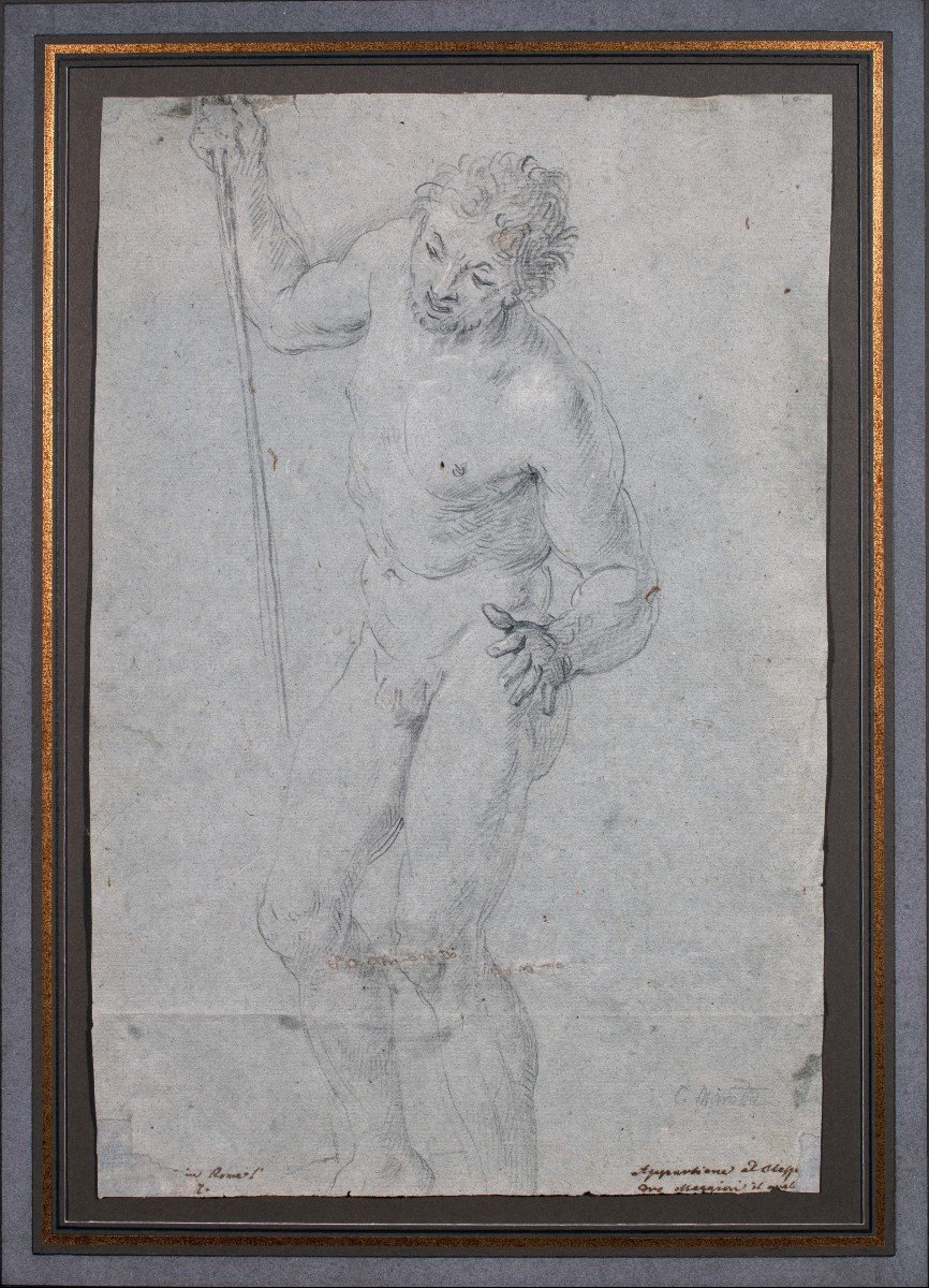 Académie d’homme. Attribué à Giuseppe Ghezzi (Ascoli Piceno, 1634 - Rome, 1721)