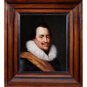 Portrait Of Ernest Casimir Of Nassau -dietz. Michiel Janz. Van Miereveld (1567-1641) Attributed