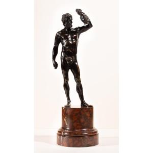 Sculpture en bronze d’époque XVIIe Siècle. Dieu Mars ou Guerrier