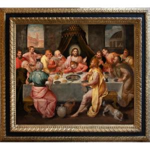 Chrispijn Van Den Broeck (1523-1591) - The Last Supper - 16th Century Period Around 1560