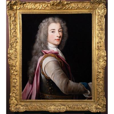 Portrait d’un Jeune aristocrate en cuirasse. Nicolas Fouché (Troyes, 1653 – Paris, 1733)