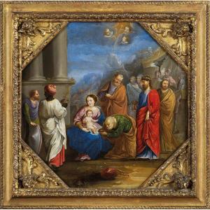 L’adoration des Rois Mages. Guillaume Dumee (Fontainebleau 1571 – Paris 1646)