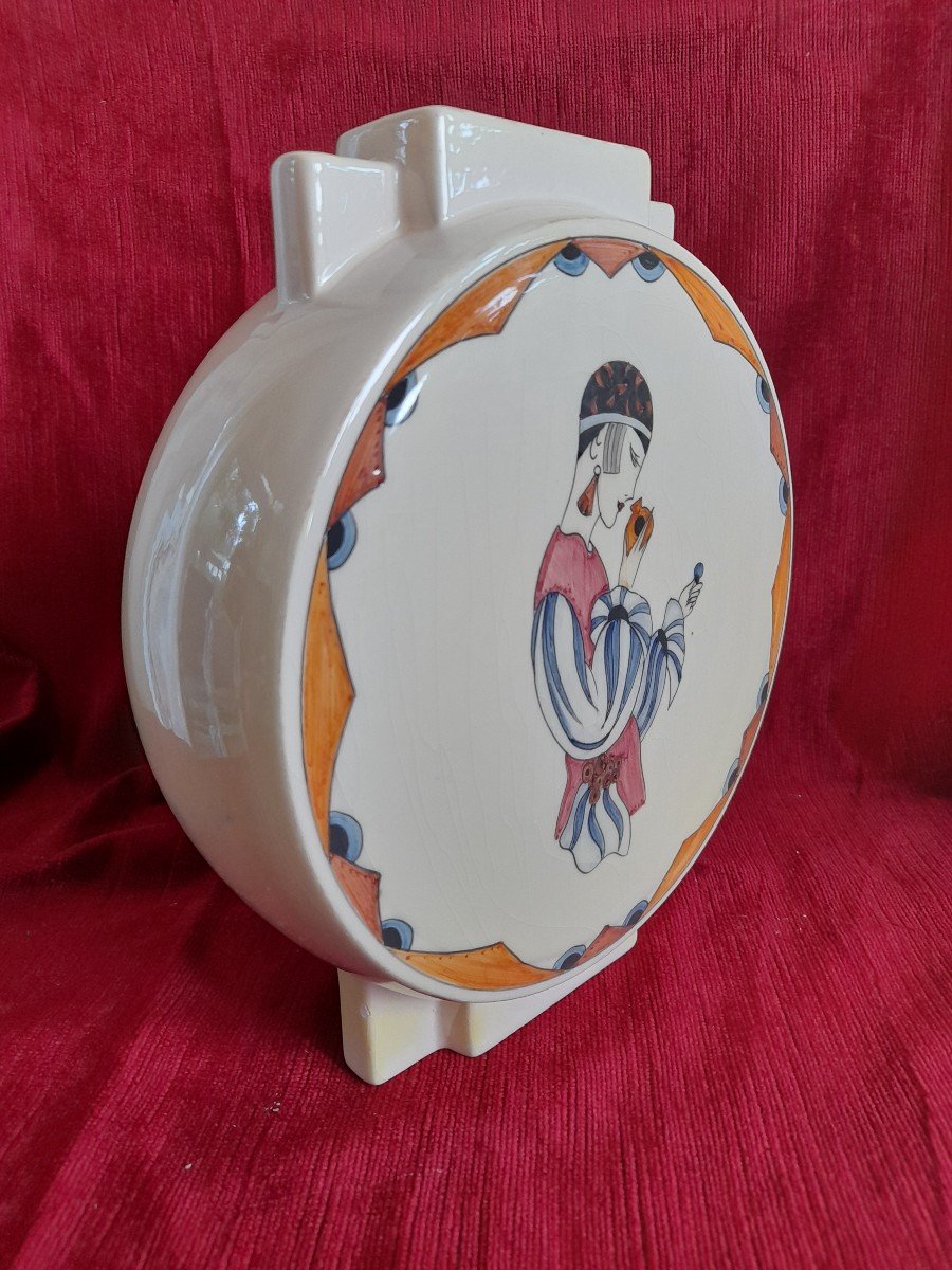 Earthenware Vase Sign Robert Lallemand Art Deco Period-photo-2