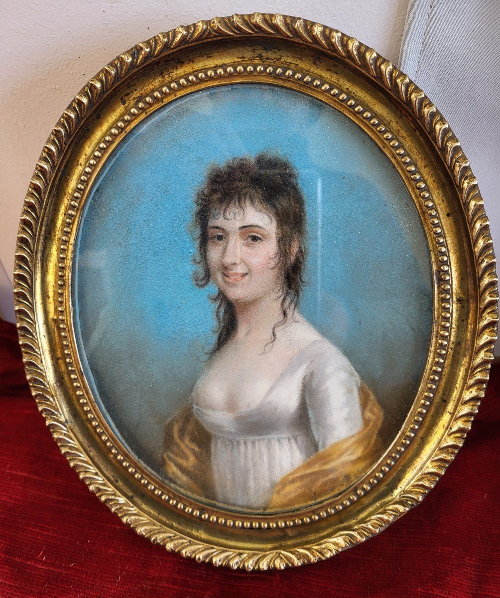 Pastel Portrait Of An Incredible Youth C.f C.1790