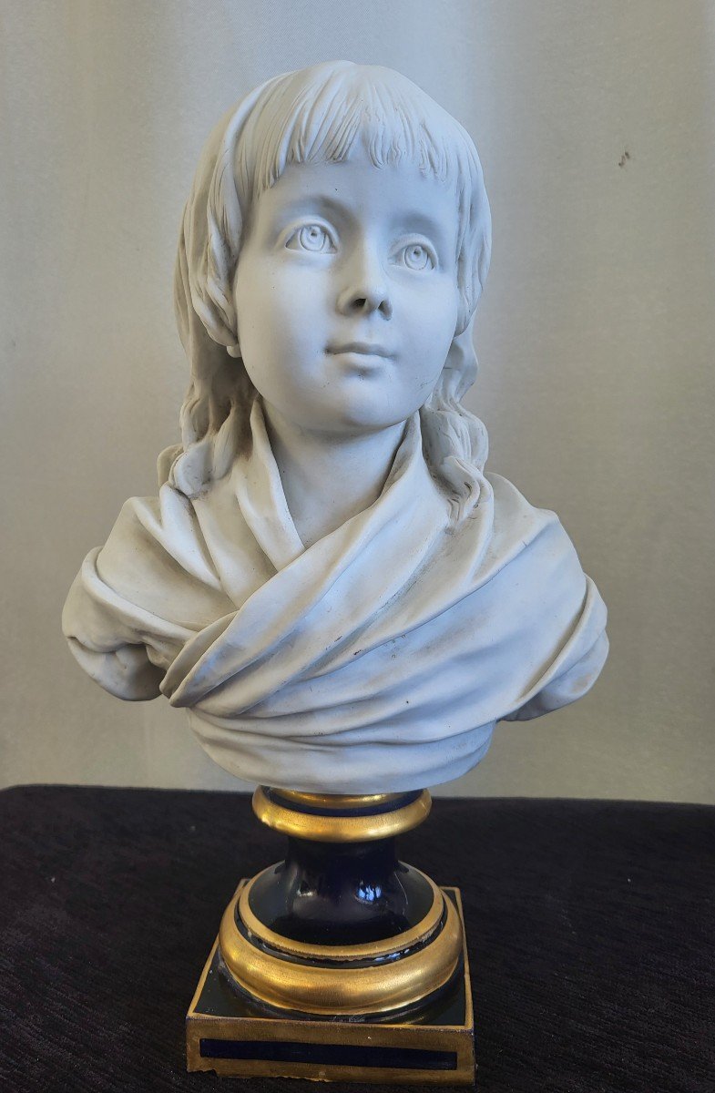 Bust Of Louis XVII Biscuit Sèvres Nineteenth