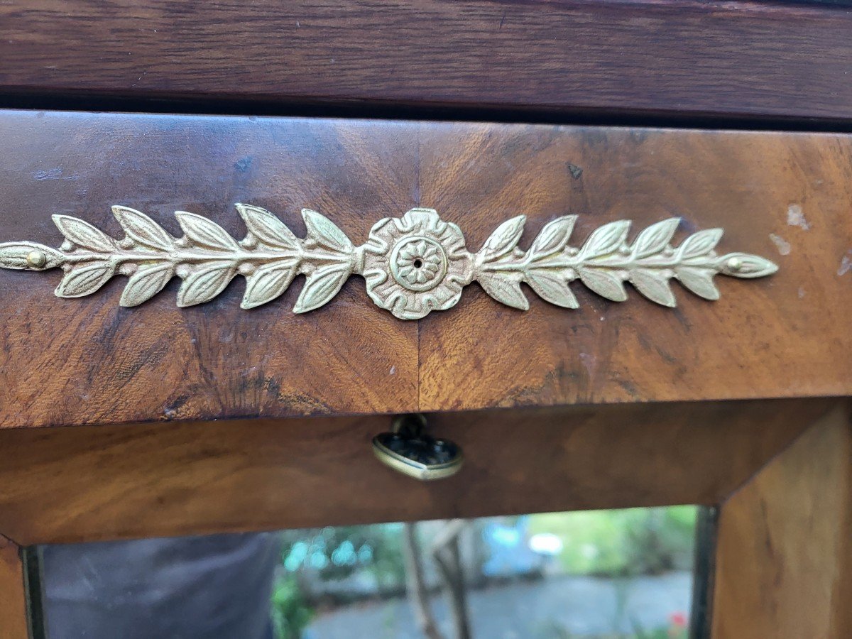 Bonheur Du Jour Mahogany Desk Empire Period Early 19th Century-photo-5