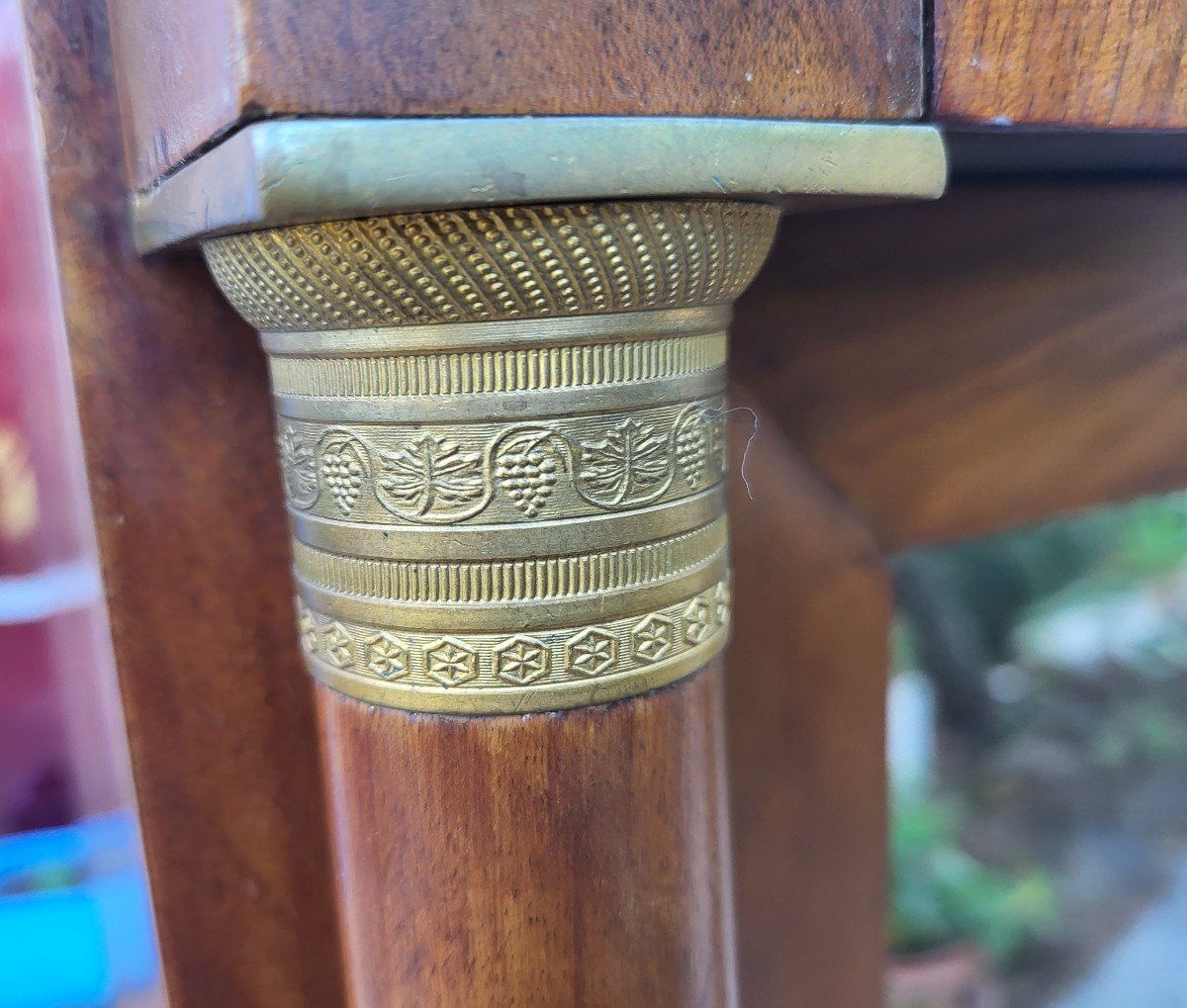 Bonheur Du Jour Mahogany Desk Empire Period Early 19th Century-photo-6