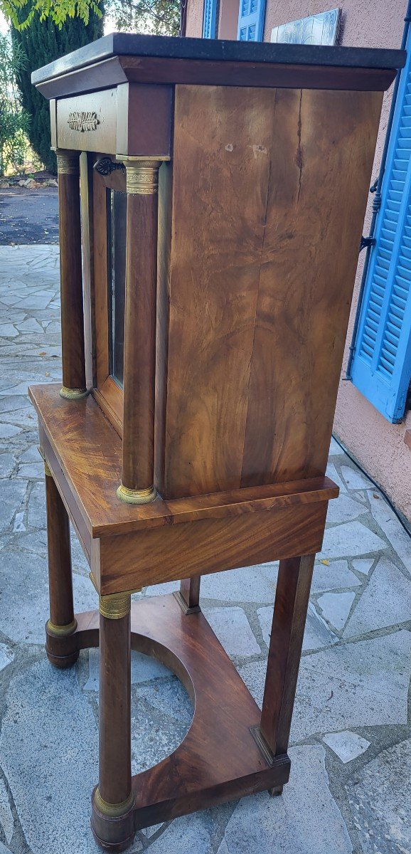 Bonheur Du Jour Mahogany Desk Empire Period Early 19th Century-photo-7