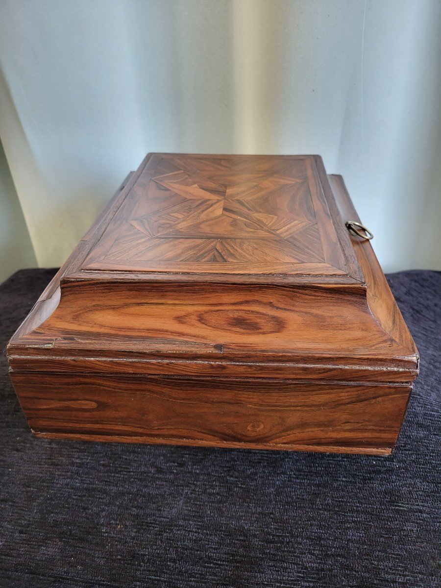 Marquetry Wig Box Louis XIV Period Late 17th Century-photo-6