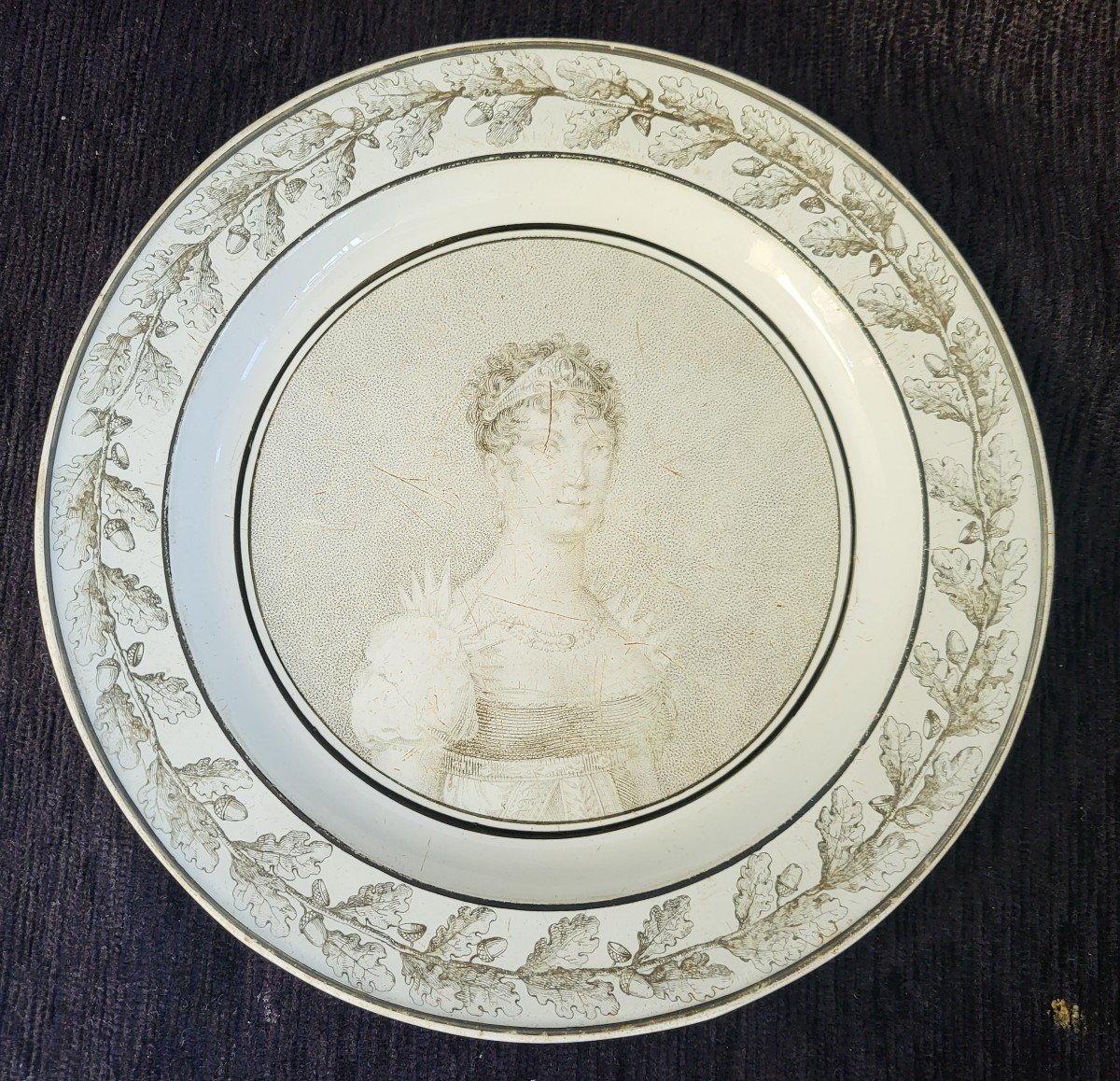 Creil Imperatrice Josephine Plates Circa 1808 -photo-4