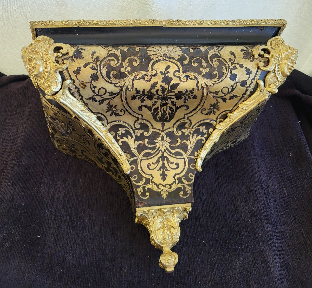 Important Boulle Cartel Sign Jean Jolly Louis XIV Period H 130cm-photo-4