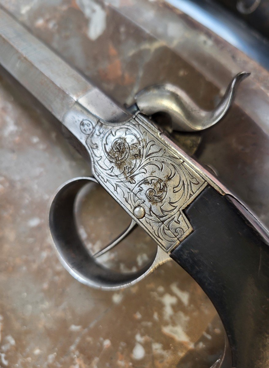 Pair Of Liege Chest Pistols C.1830 Tbe-photo-4