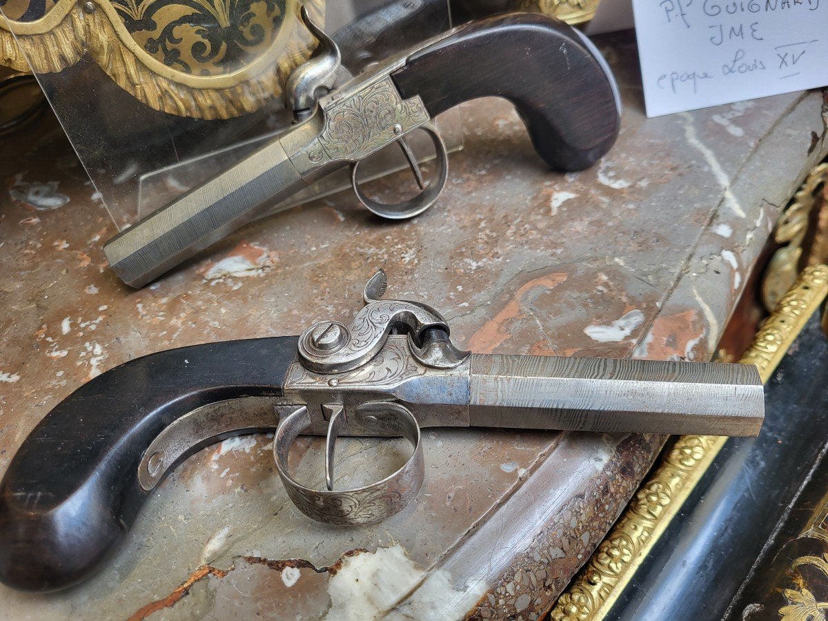 Pair Of Liege Chest Pistols C.1830 Tbe-photo-1