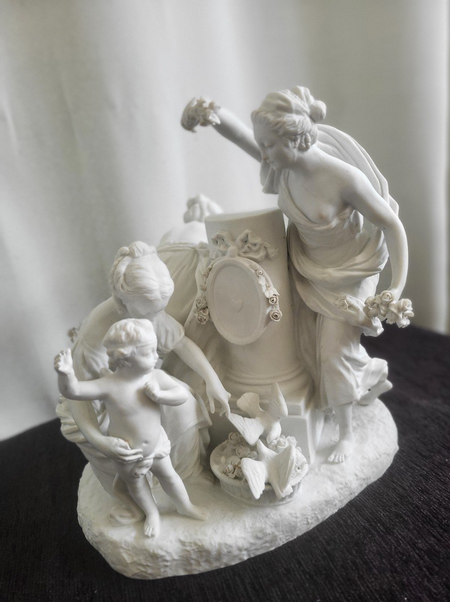  Sevres 19th Century Biscuit Group The Love Nest  -photo-4