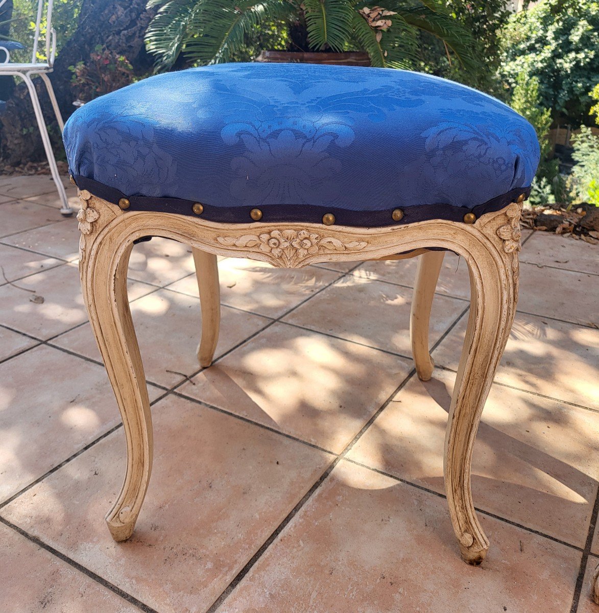 Pair Of Louis XV Stools From The 19th Century -photo-7