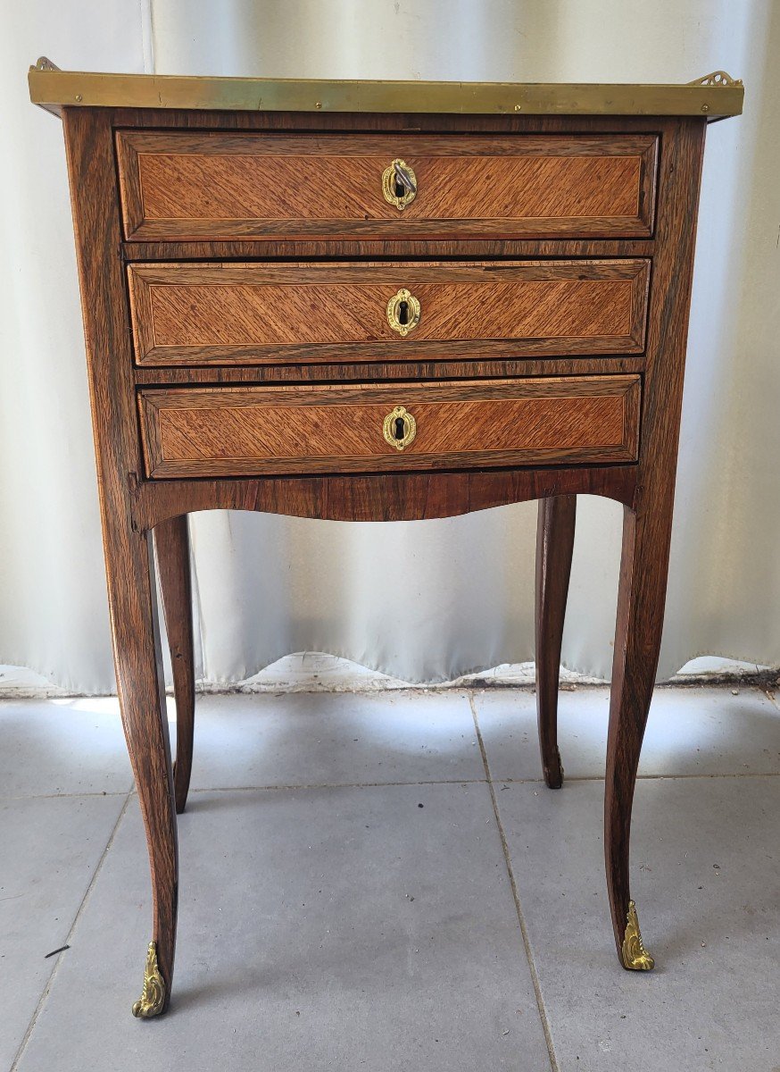 Louis XV Period 18th Century Chiffonniere Marquetry Coffee Table 