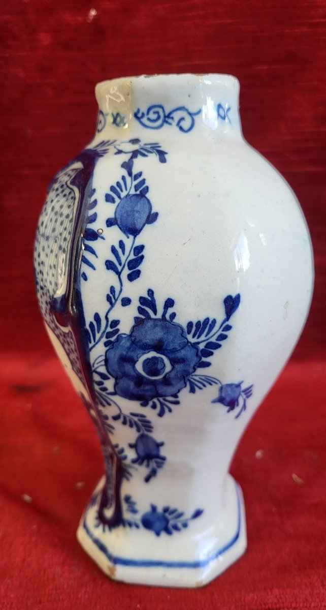 Small Delft Faience Vase From The 18th Century -photo-3