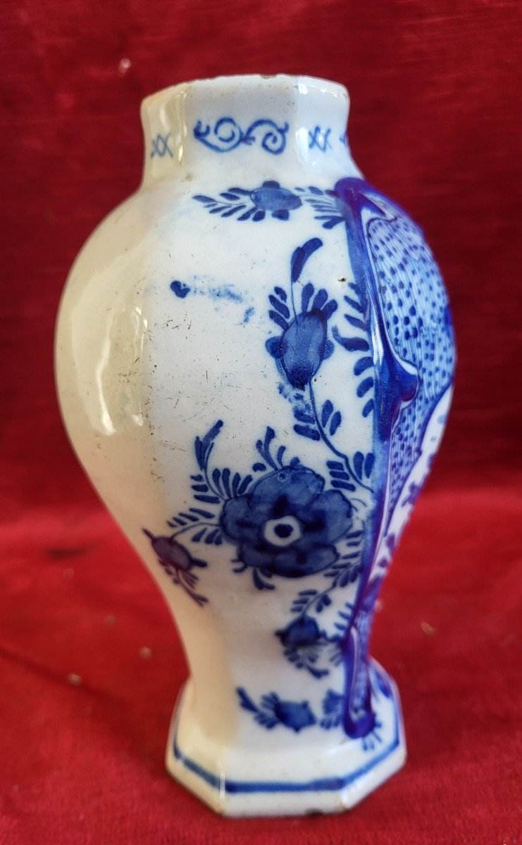 Small Delft Faience Vase From The 18th Century -photo-4