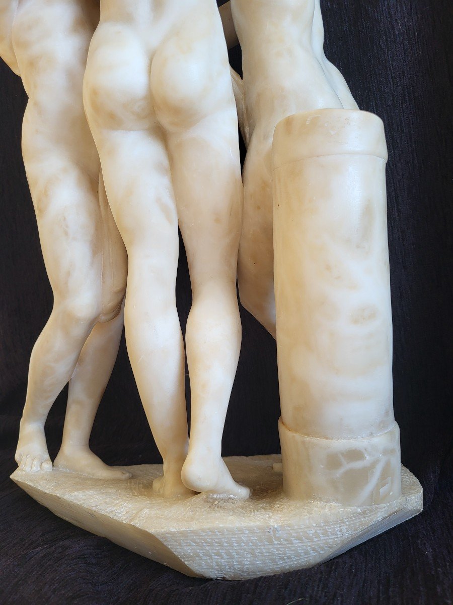  Grande sculpture  Les Trois Grâces  Canova époque XIXe Siècle -photo-1