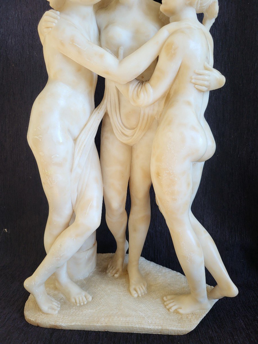 Sculpture The Three Graces Canova 19th Century -photo-4