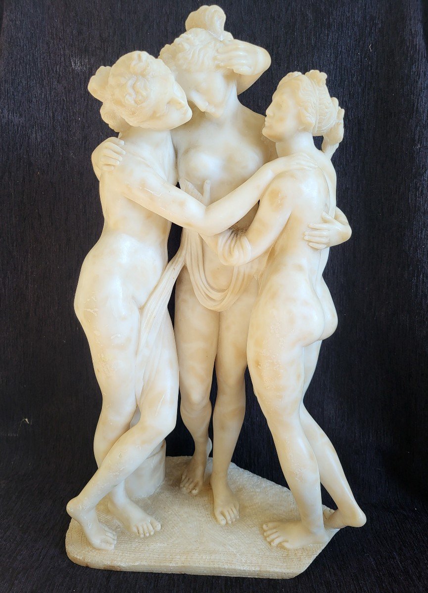  Grande sculpture  Les Trois Grâces  Canova époque XIXe Siècle 