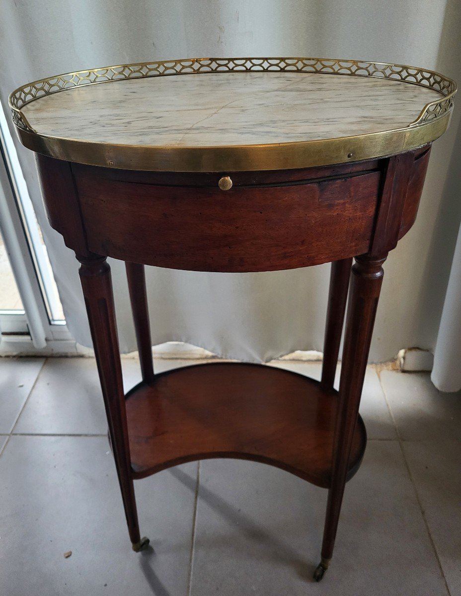 Small Louis XVI 18th Century Mahogany Coffee Table 