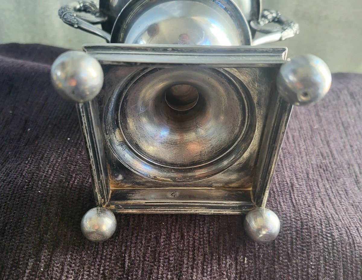 Silver Sugar Bowl, Old Man's Hallmark, Paris, 1819 -photo-3