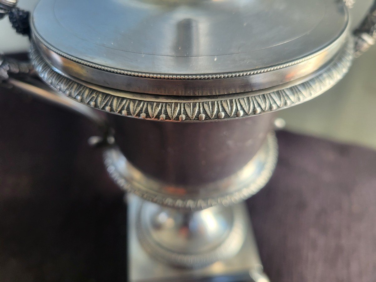 Silver Sugar Bowl, Old Man's Hallmark, Paris, 1819 -photo-5