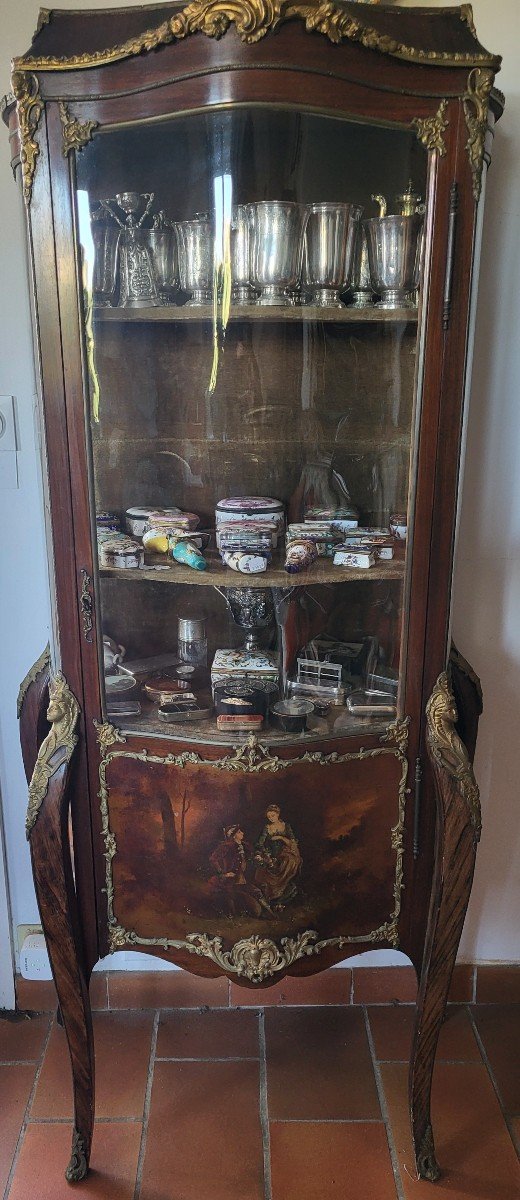 Martin Vernis Living Room Display Cabinet, Napoleon III Period, 19th Century -photo-2